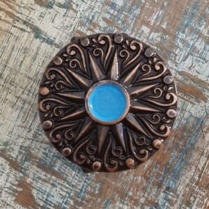 Copper Flower Turquoise Eye