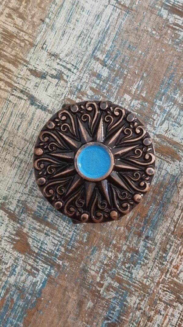 Copper Flower Turquoise Eye