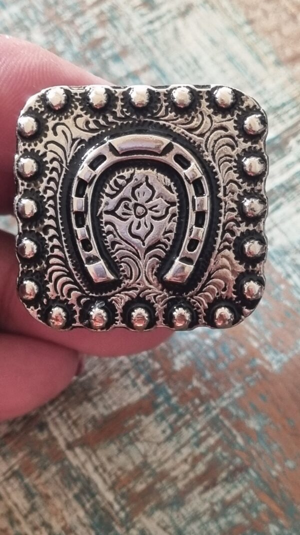 Silver Horseshoe Square Slider - Image 2